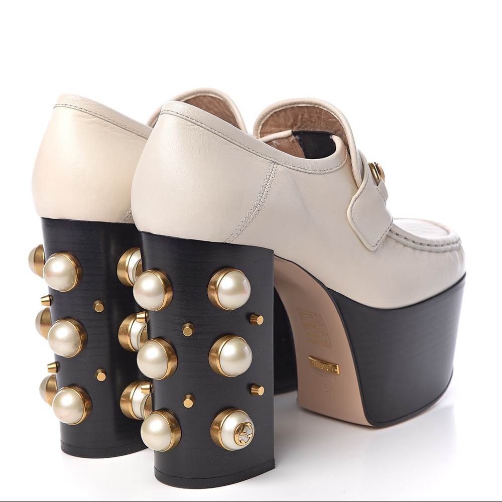 Gucci Vegas Studded Platform Loafers - Picture 2 of 13
